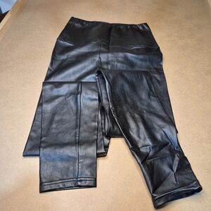 Wilfred Black Faux Leather Pants